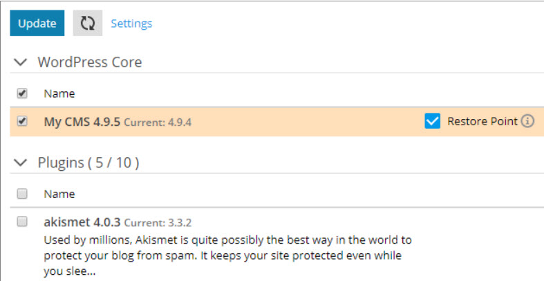 Wordpress Hosting Update